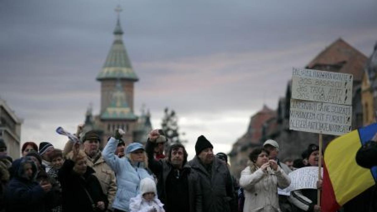 circa 4 000 de oameni au protestat la timisioara la un miting organizat de usl