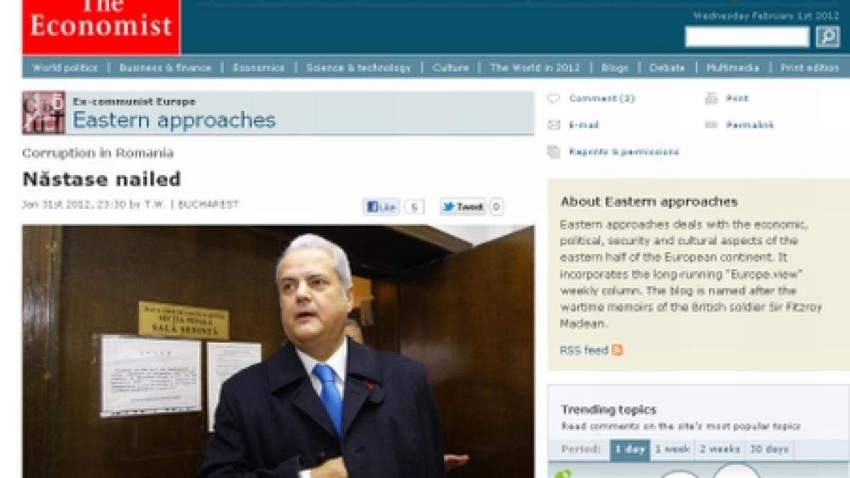 the economist rastignirea lui nastase un posibil avertisment pentru clasa politica corupta