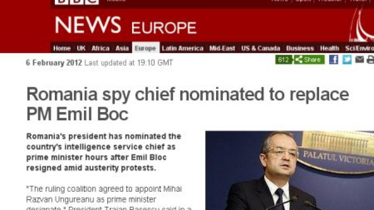 premierul romaniei a demisionat spionul sef ii ia locul presa internationala despre numirea lui