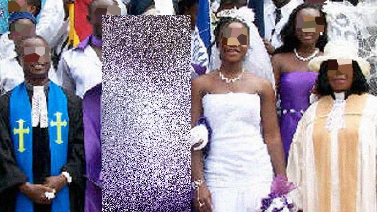 nu mireasa a fost problema ci mirele preotul si invitatii s au crucit cand l au vazut la altar