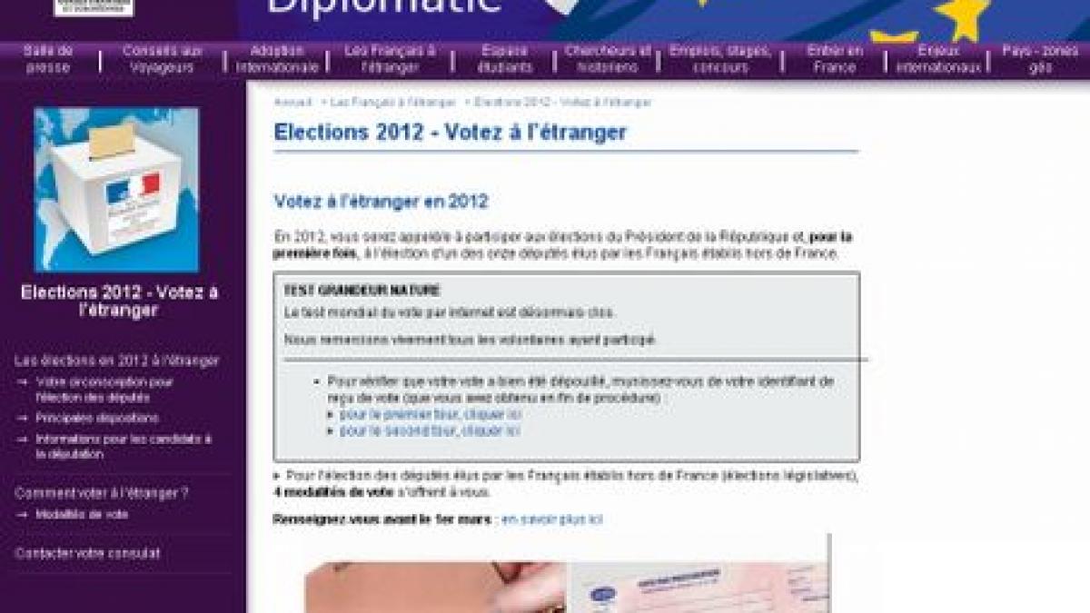 alegatorii francezi din strainatate isi vor alege parlamentarii printr un vot pe internet