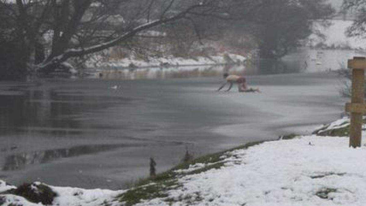 un act nebunesc de curaj si a riscat viata ca sa si salveze cainele