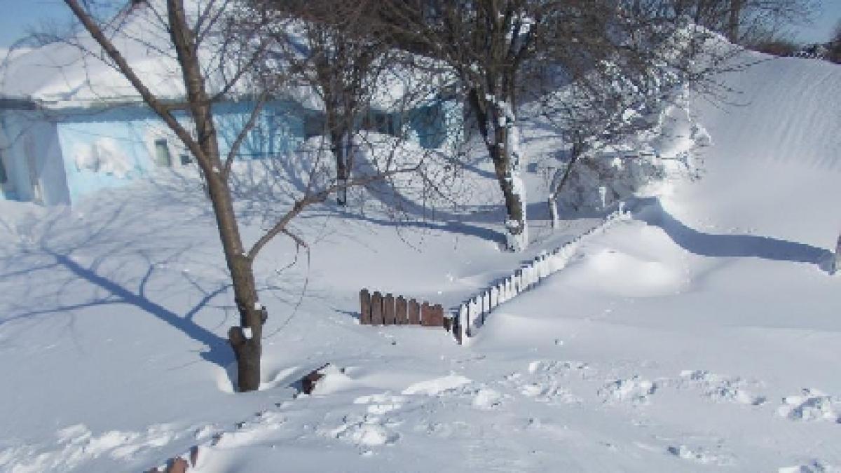 glodeanu silistea satul acoperit complet de zapada oamenii nu au mancare sau apa iar de medicamente