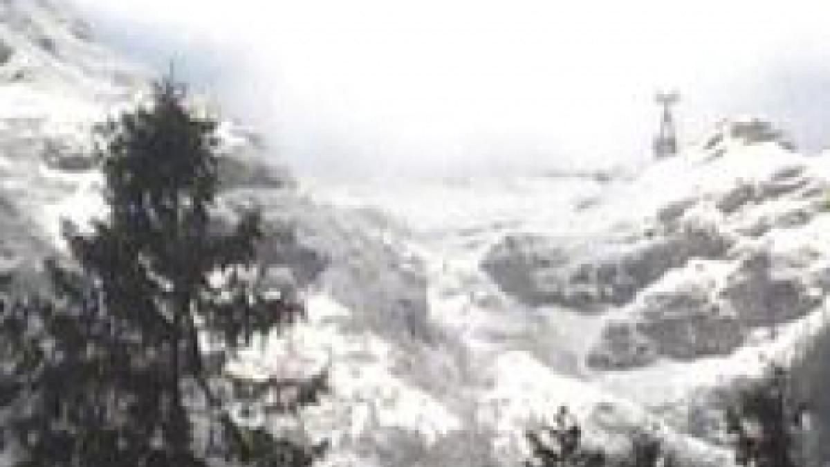 nici muntii nu mai suporta zapada avalansele au format uriase bariere de nameti
