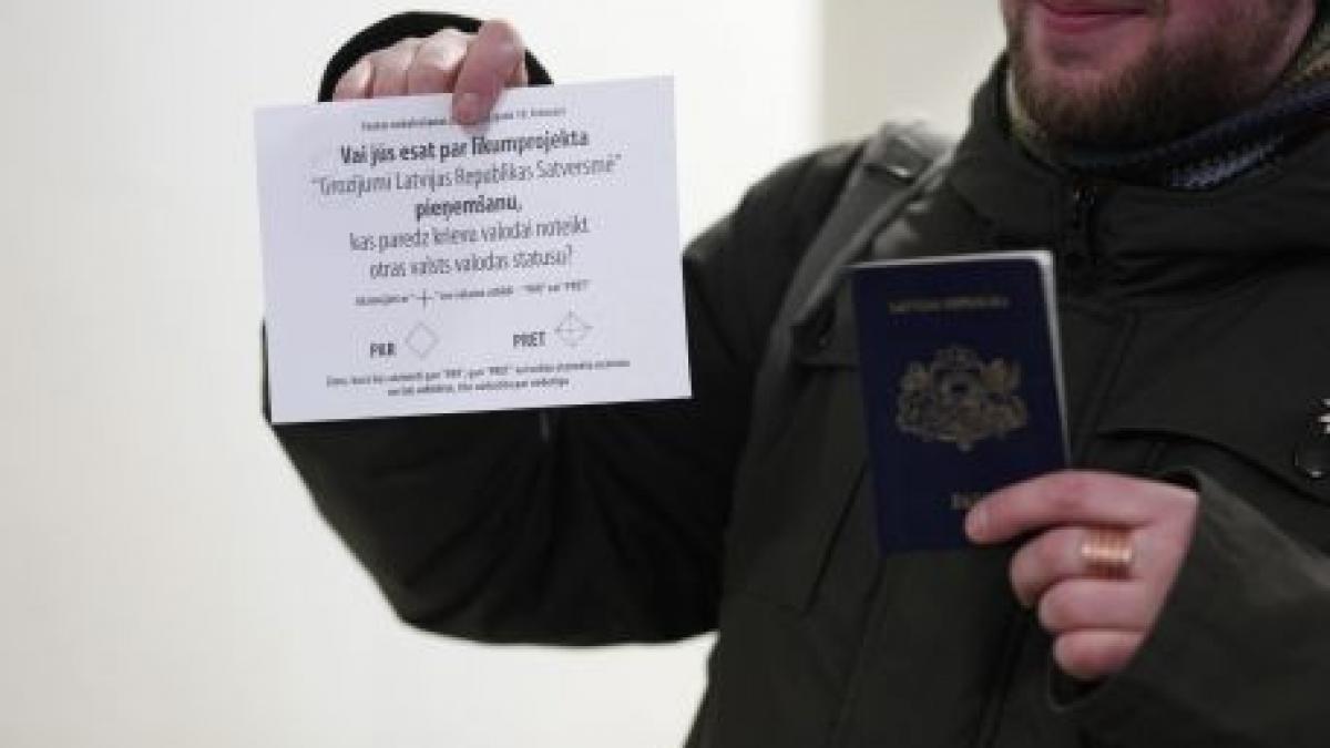 letonii nu vor ca limba rusa sa devina a doua limba oficiala a tarii