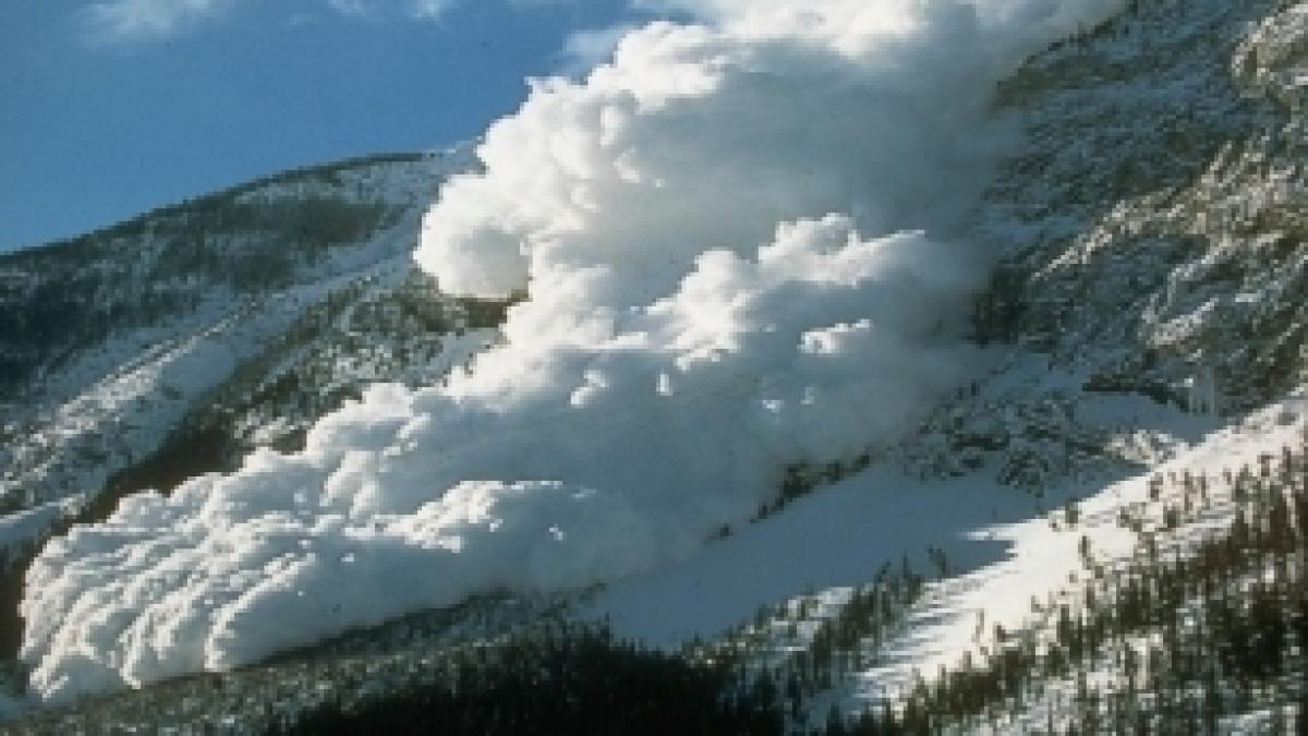 avalanse in retezat sute de metri cubi de zapada au blocat accesul spre statiunea turistica rausor