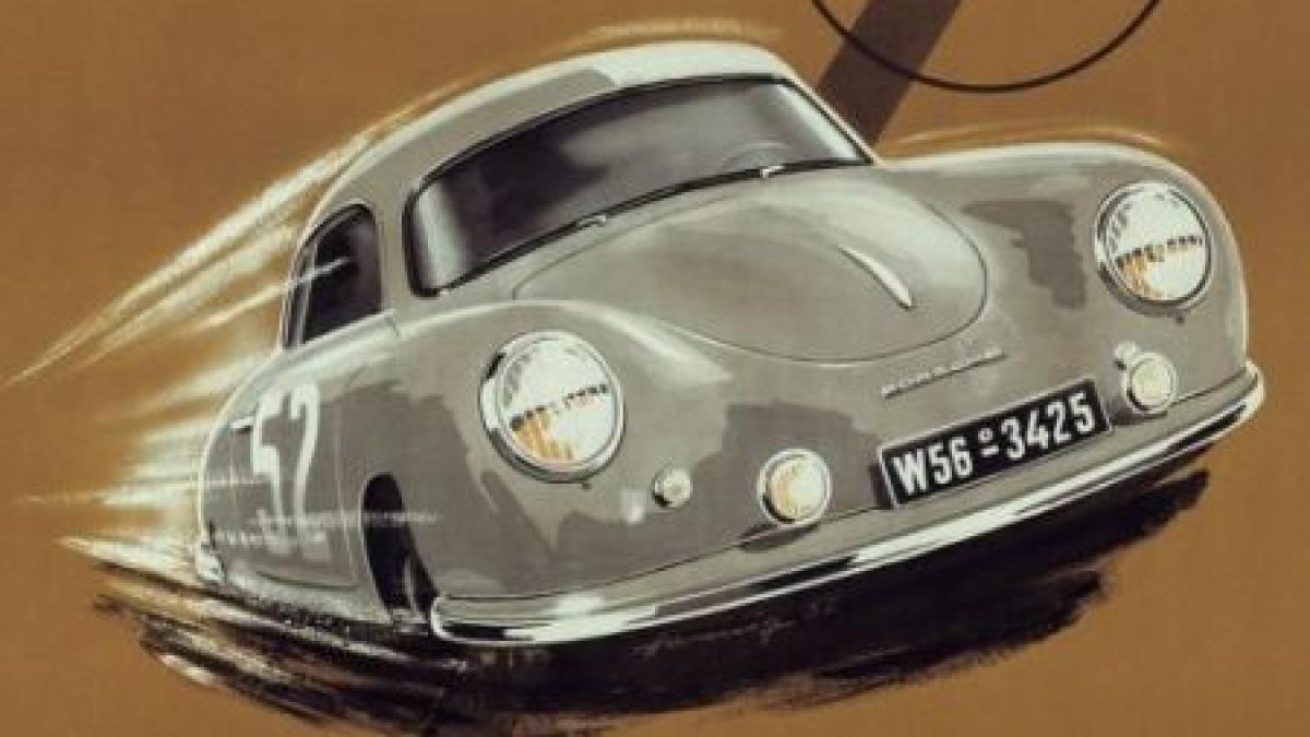 pentru pasionatii de masini postere retro cu porsche fratele lui vw beetle