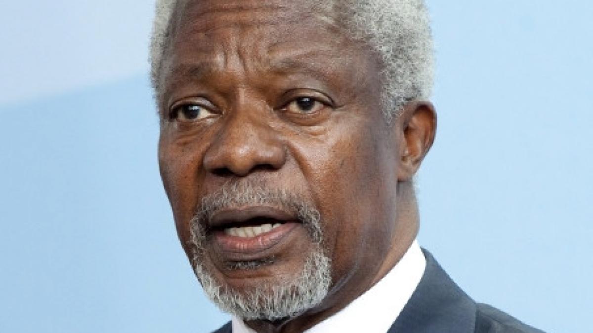 kofi annan numit emisar special al onu si ligii arabe pentru criza din siria