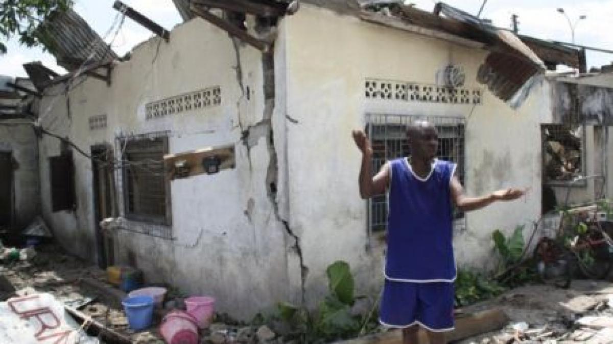 peste 200 de morti intr o serie de explozii la un depozit de armament din congo