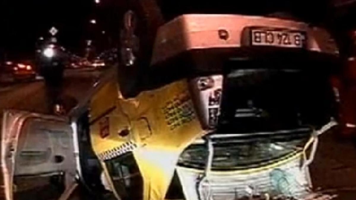 un taximetrist s a rasturnat cu masina vineri noapte in cartierul bucurestii noi