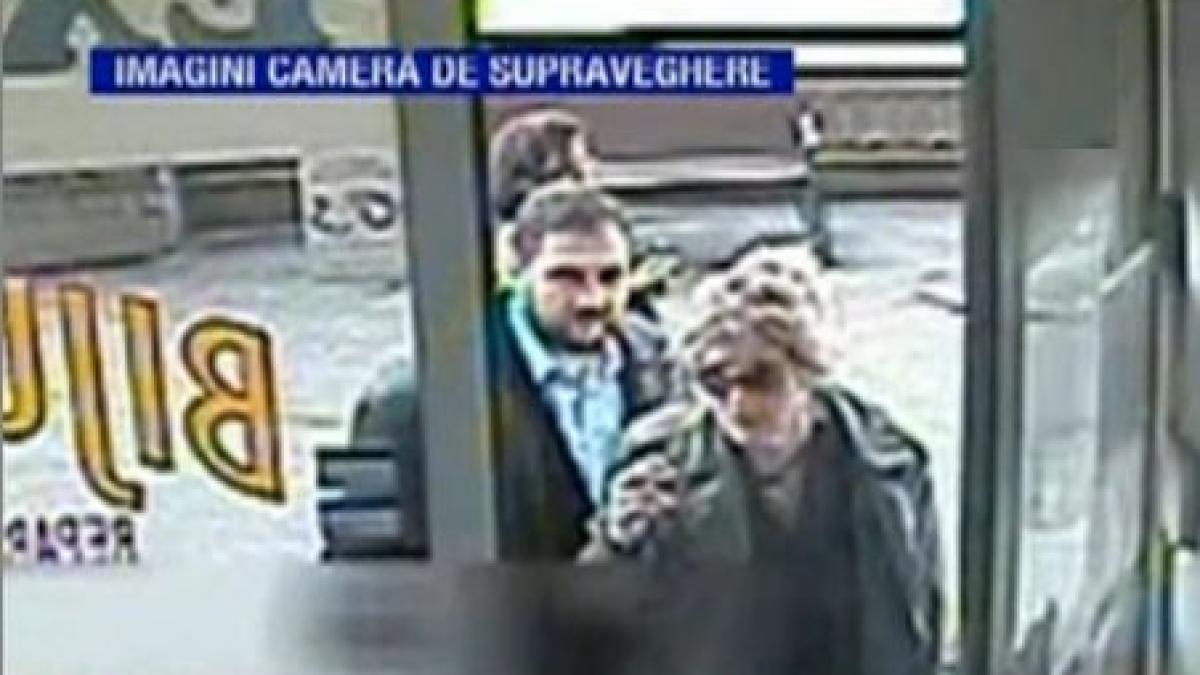 imagini cu suspectii jafului de 100 000 de euro din bucuresti o femeie si un barbat apar pe