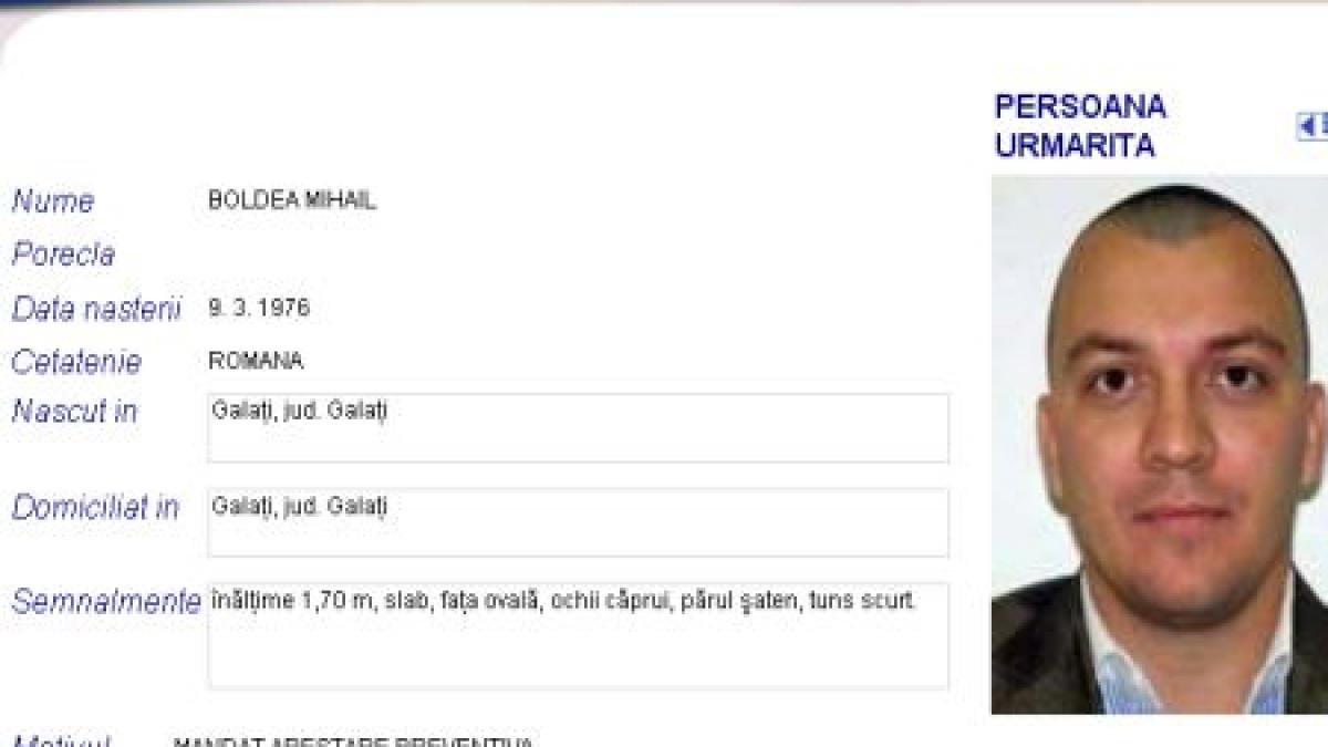 mihail boldea dat in urmarire internationala profilul deputatului la rubrica persoane urmarite a