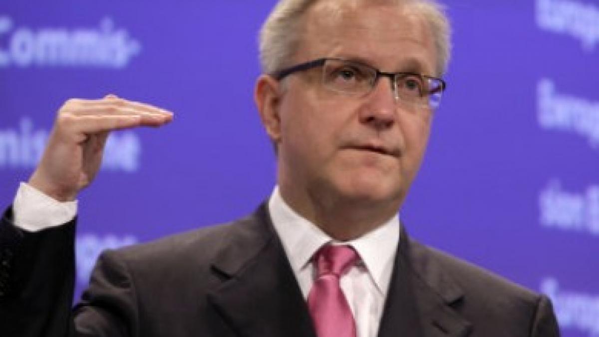 olli rehn investitorii au senzatia ca madridul ezita sa indeplineasca tintele de deficit bugetar