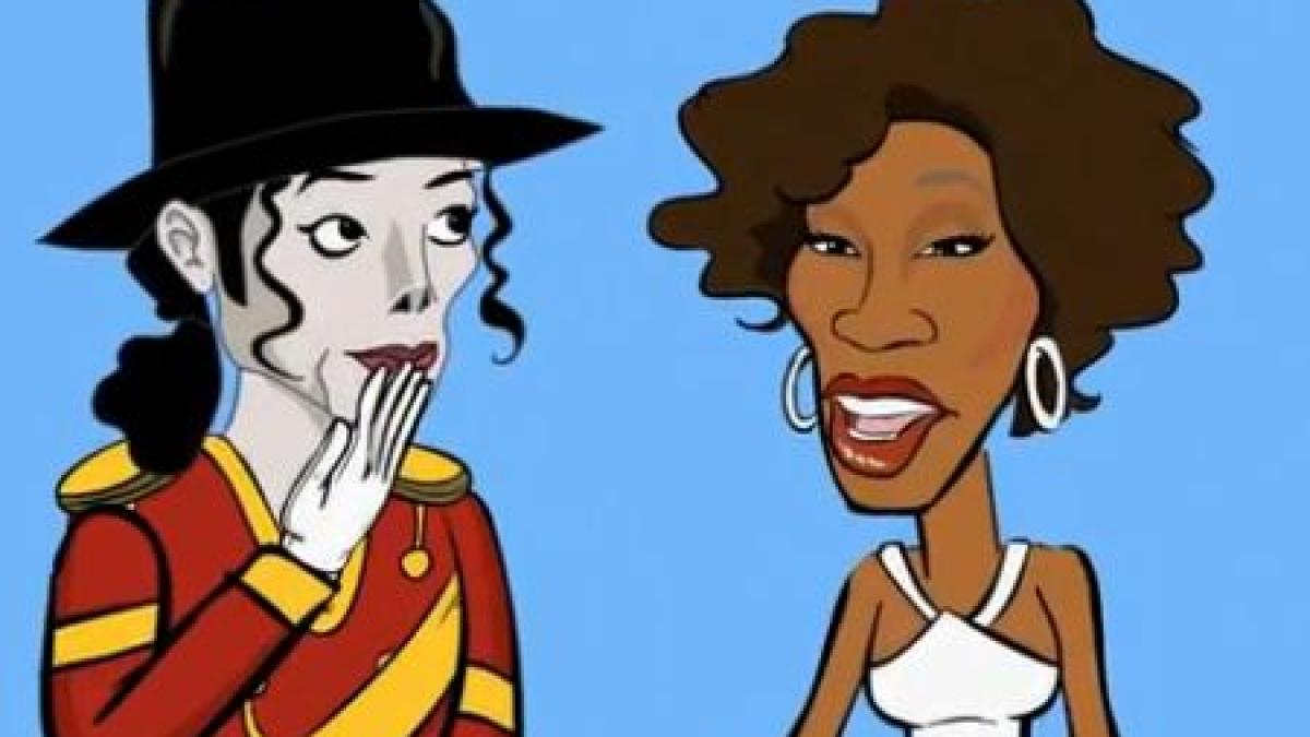 cand vedetele se intalnesc pe lumea cealalta michael jackson si whitney houston petrec in rai