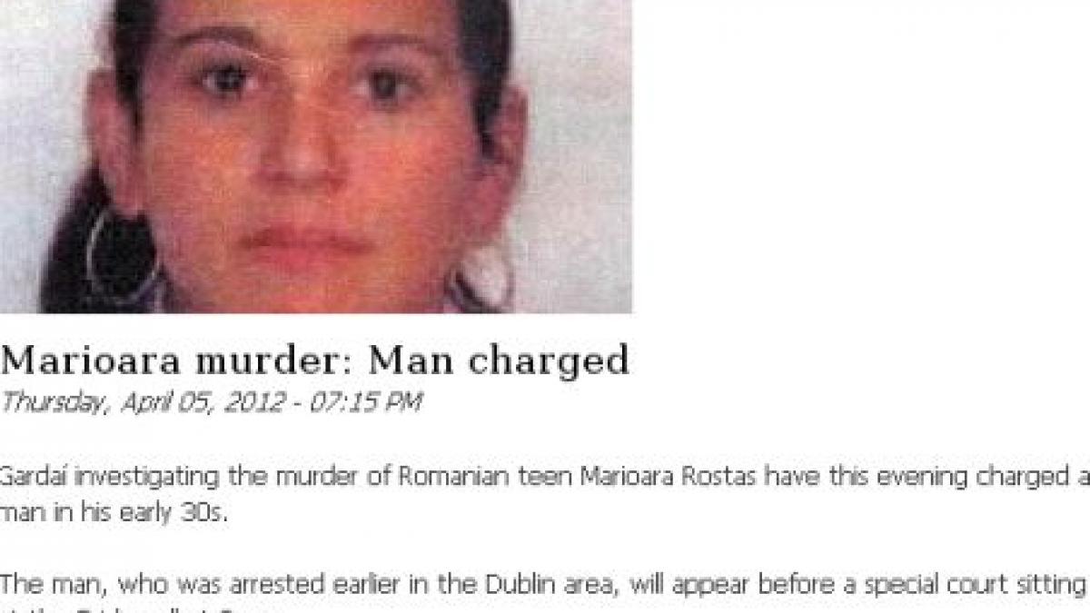un barbat suspectat de uciderea romancei data disparuta in 2008 la dublin arestat de autoritatile