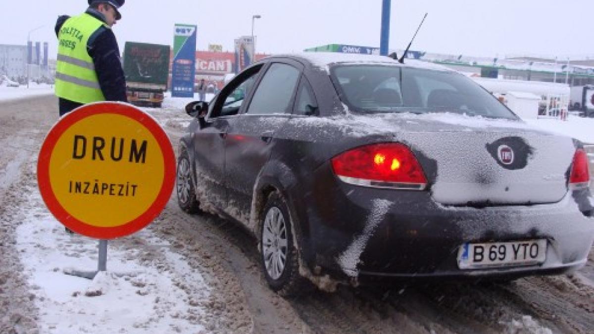 ninsori si viscol in romania vezi care sunt drumurile blocate de zapada