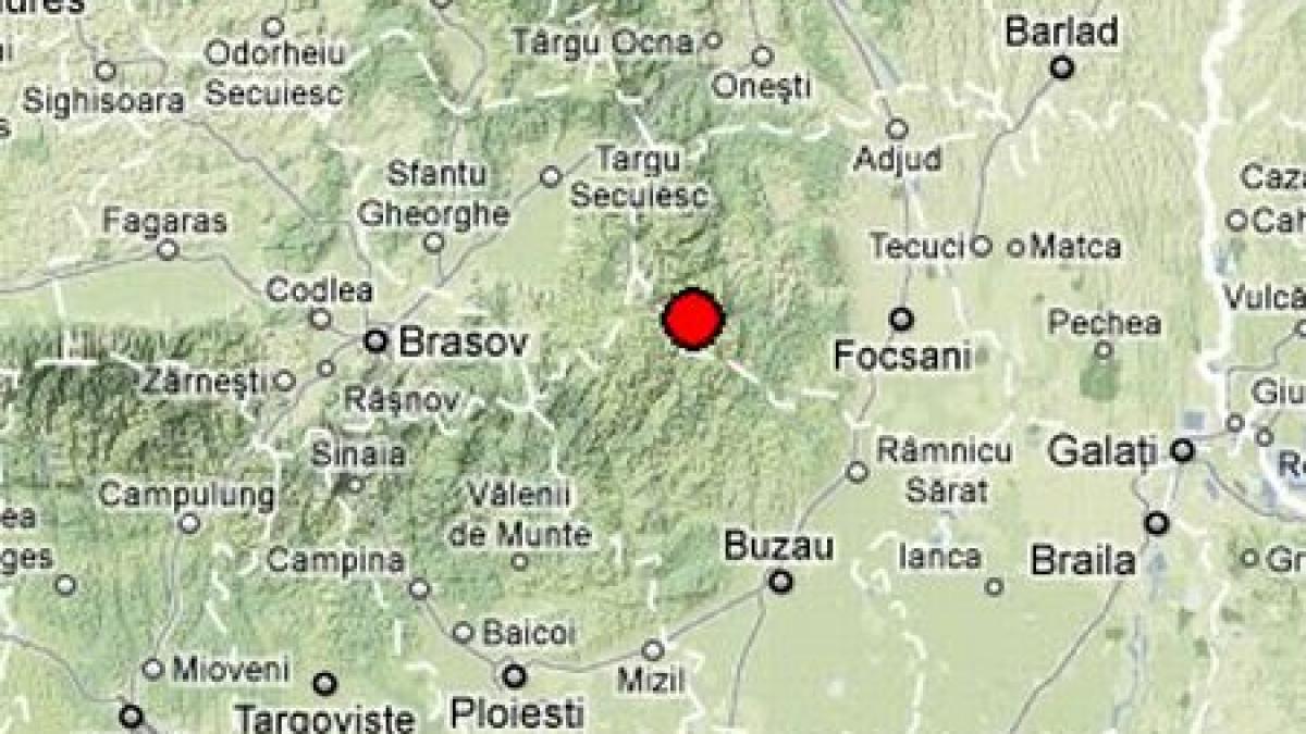 un cutremur a avut loc in vrancea in noaptea de miercuri spre joi