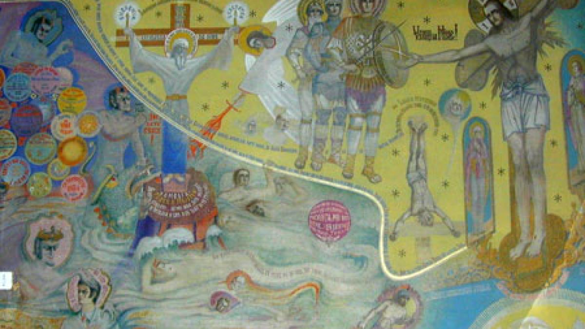 profetia care a ascuns viitorul desenata pe peretii unei biserici din romania este ca un cod al lui