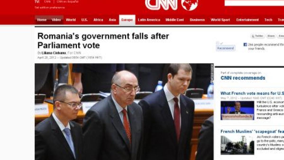 presa internationala soarta pe care a avut o fostul guvern al romaniei un avertisment pentru alte