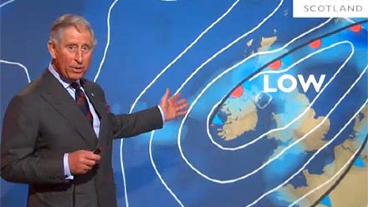 printul charles al marii britanii a prezentat buletinul meteo pentru bbc scotland