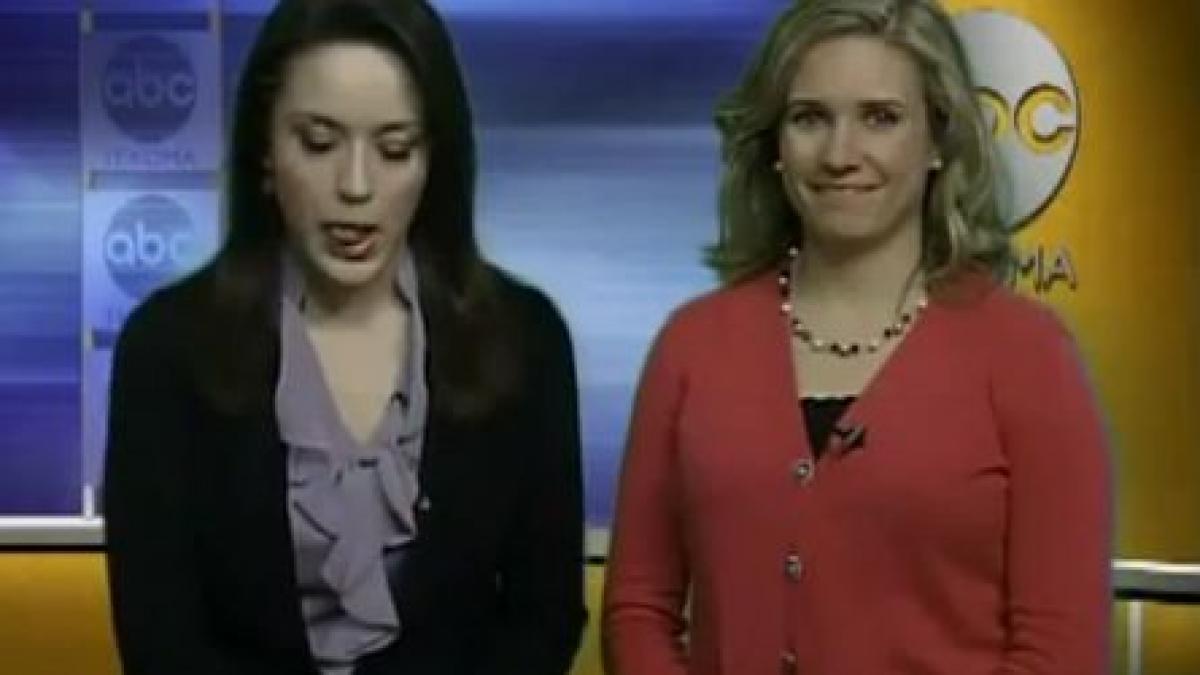 gafa unei prezentatoare tv nu si a dat seama ca milioane de telespectatori sunt cu ochii pe ea