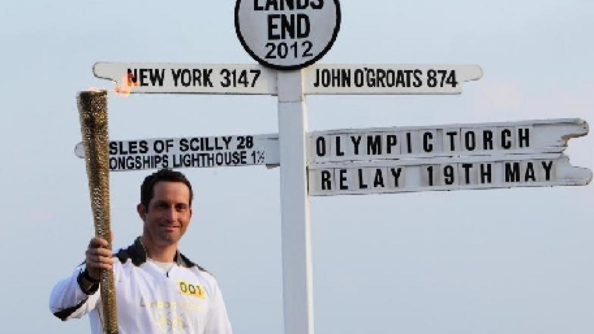 torta olimpica a inceput periplul in marea britanie