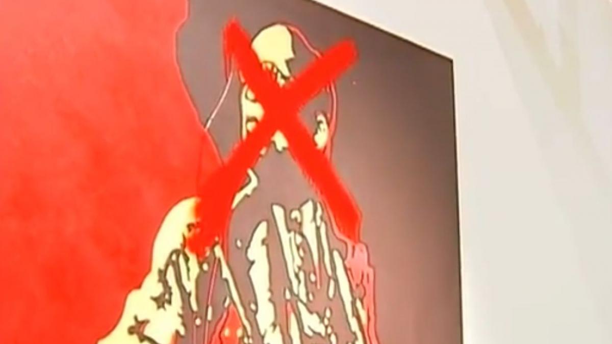 portretul cu penisul la vedere al presedintelui africii de sud a fost vandalizat