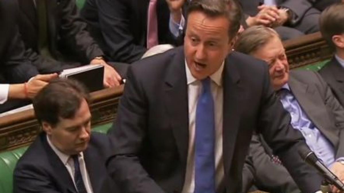 premierul britanic si a iesit din fire tot parlamentul a ras dupa insulta pe care i a adresat o