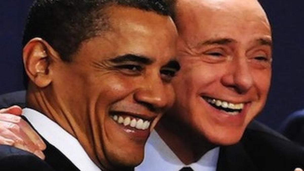 berlusconi se amuza pe seama personajului obama la petrecerile sale deocheate