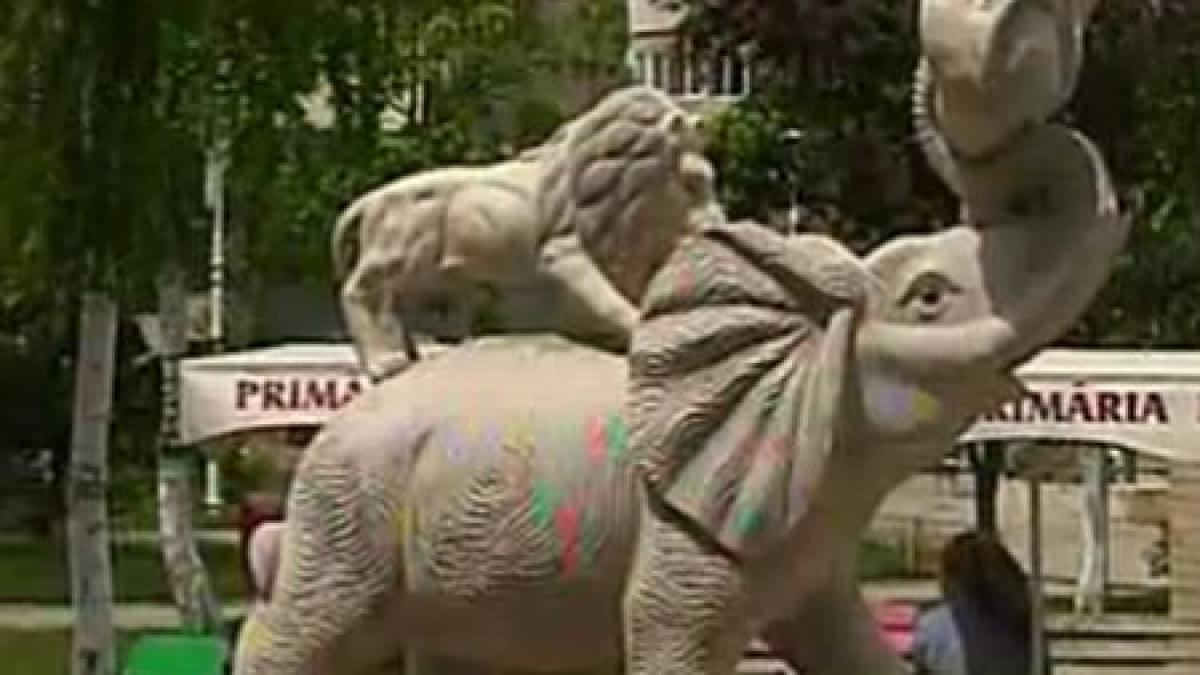 tabara si plaja din navodari sunt in paragina dar orasul este impodobit cu zeci de statui cum vor