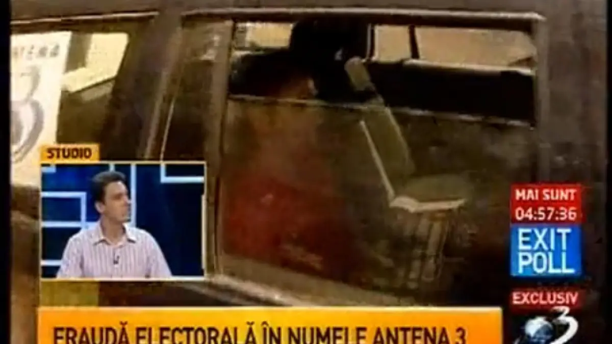 mai multe persoane imparteau mita electorala din masini inscriptionate ilegal cu afise antena 3