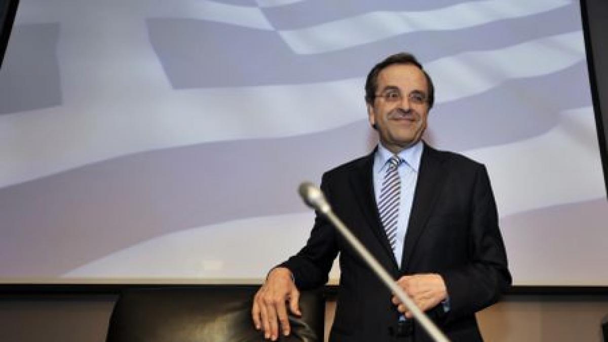 liderul dreptei din grecia antonis samaras vom iesi din criza dar nu din zona euro