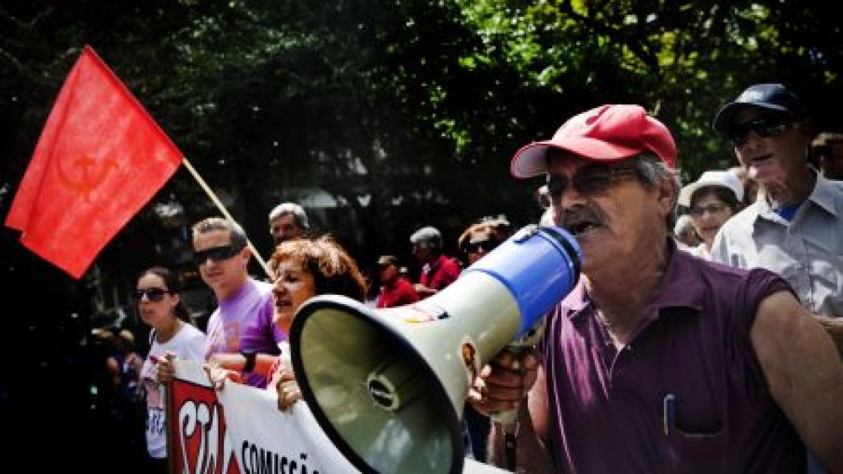 mii de persoane au protestat la lisabona fata de masurile de austeritate adoptate de guvern