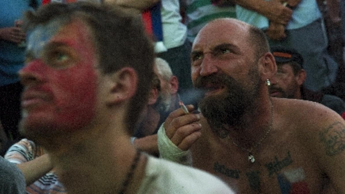 polonia politia a intervenit pentru a calma suporterii polonezi in centrul orasului wroclaw