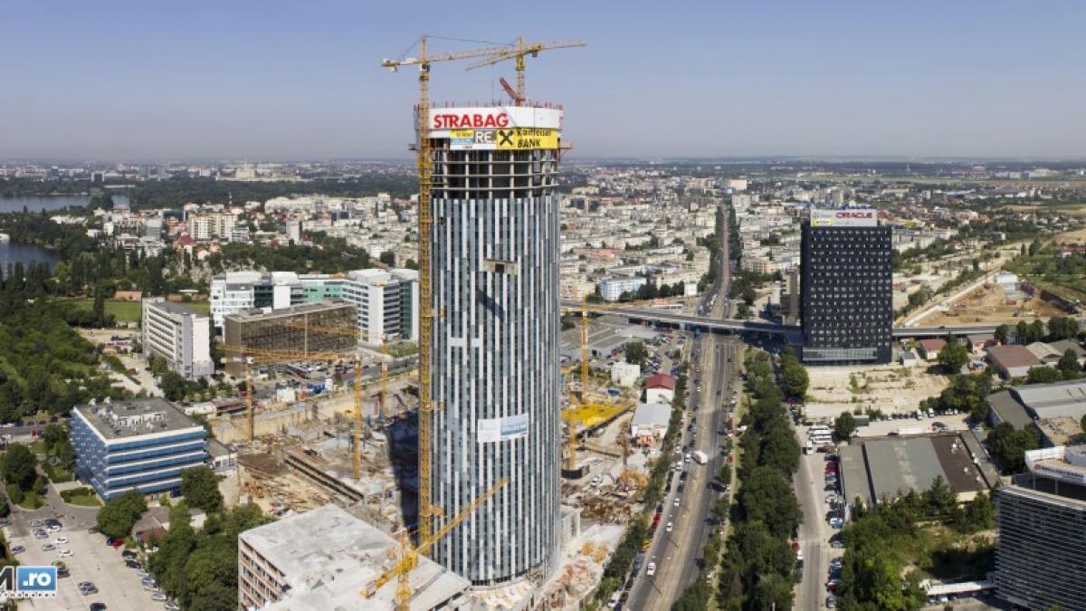 imagini panoramice cu cea mai inalta cladire din bucuresti gigantul facut din 50 000 de metri cubi