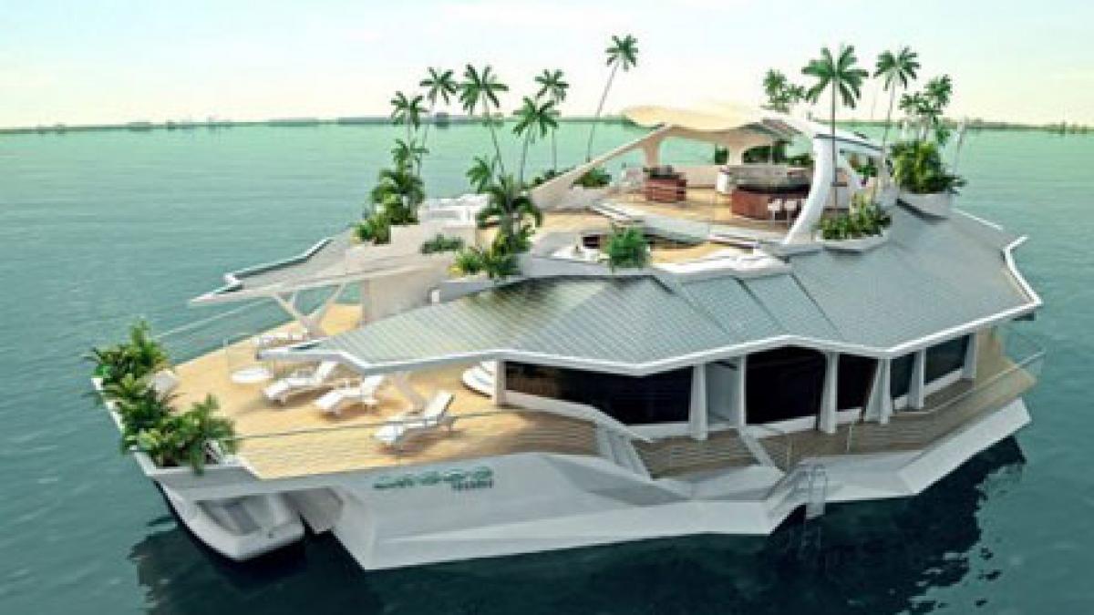 yachturile nu mai sunt la moda insula plutitoare este noua ispita a miliardarilor