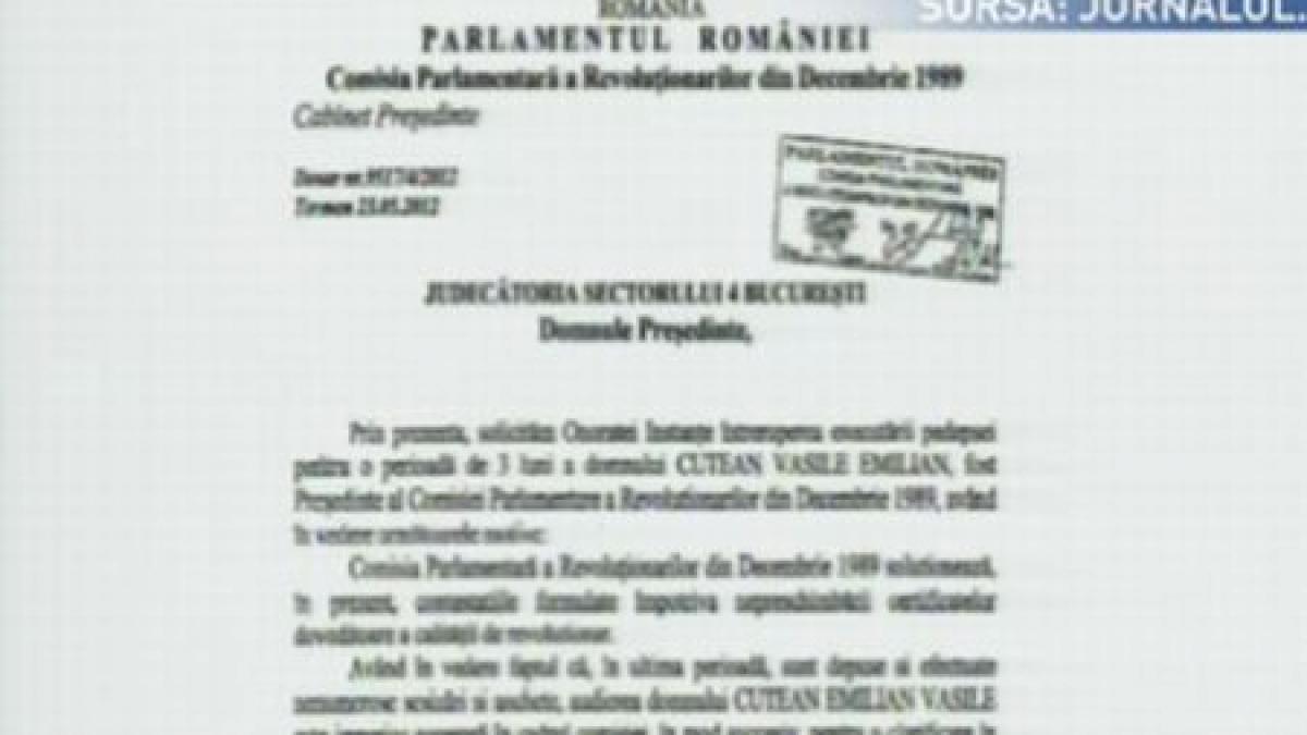 Parlamentul cere eliberarea unui condamnat definitiv