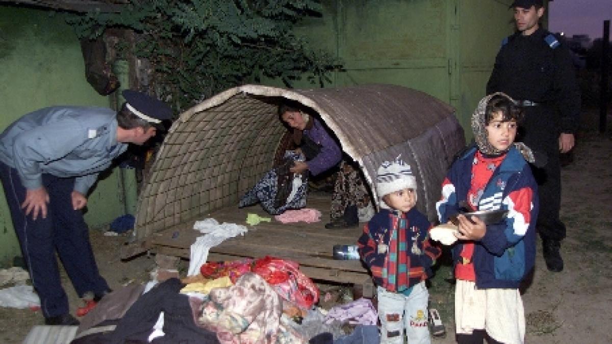 o tabara de nomazi a fost evacuata de la marginea timisoarei aveau 15 carute cu acoperis