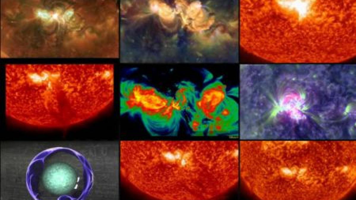 spectacolul impresionant oferit de soare imagini spectaculoase cu o explozie solara recenta