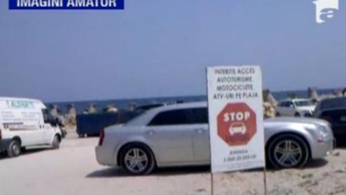 ei sunt nesimtitii de litoral uite cum le a dat prin cap sa isi parcheze masinile