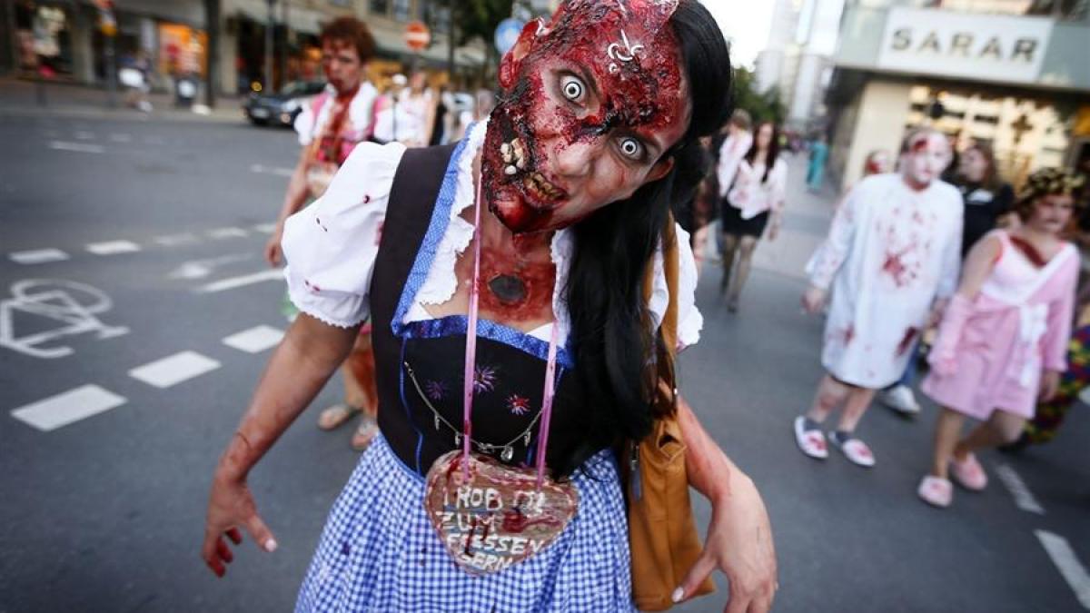 marsul strigoilor in germania vezi imagini de la parada horror