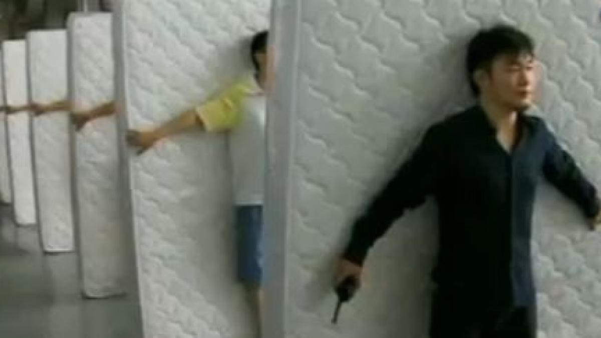 chinezii oamenii recordurilor efect de domino cu 1001 saltele