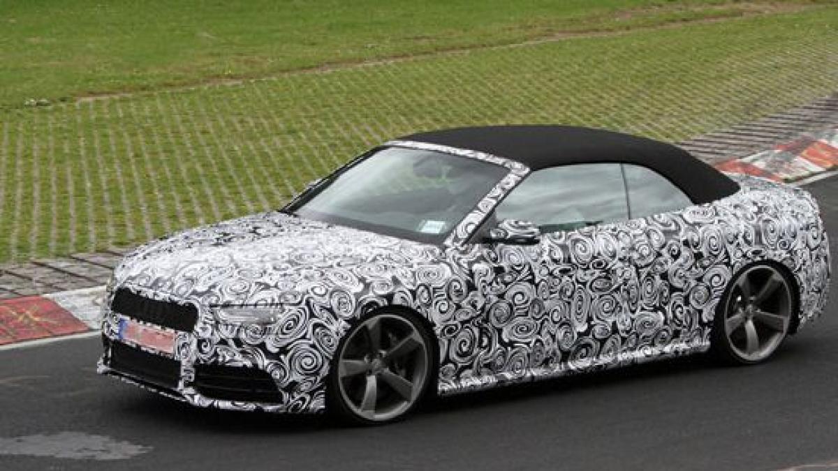 imagini spion de la testarea prototipului audi cabriolet rs5
