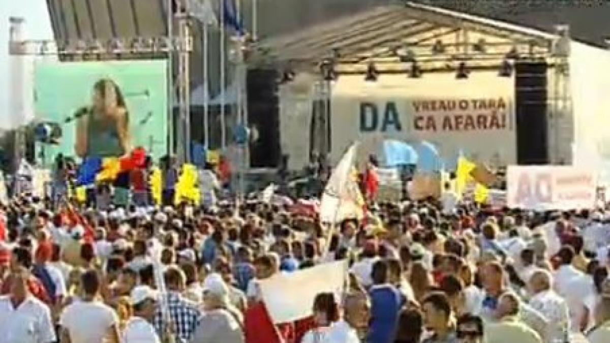 hai la referendum aproximativ 35 000 de persoane prezente la mitingul usl de la romexpo