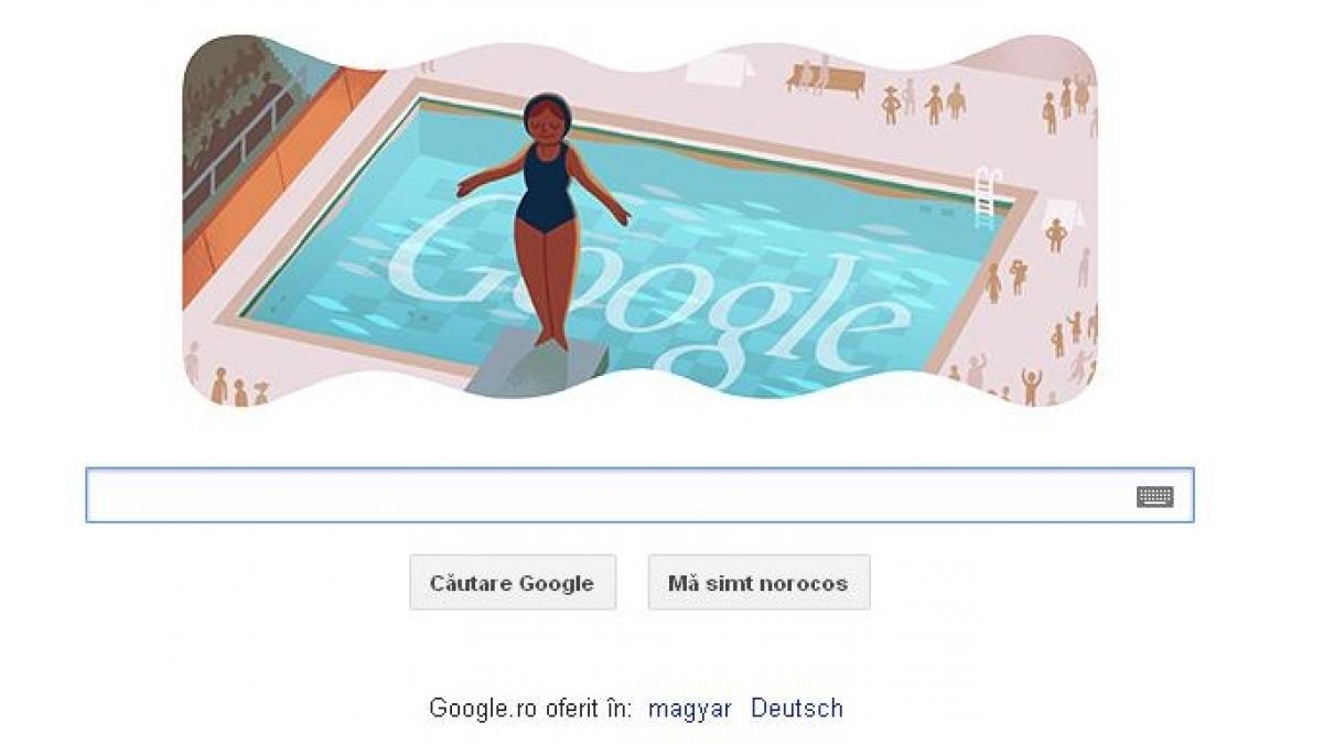 google si a schimbat logoul pentru a marca debutul probelor de sarituri in apa la olimpiada