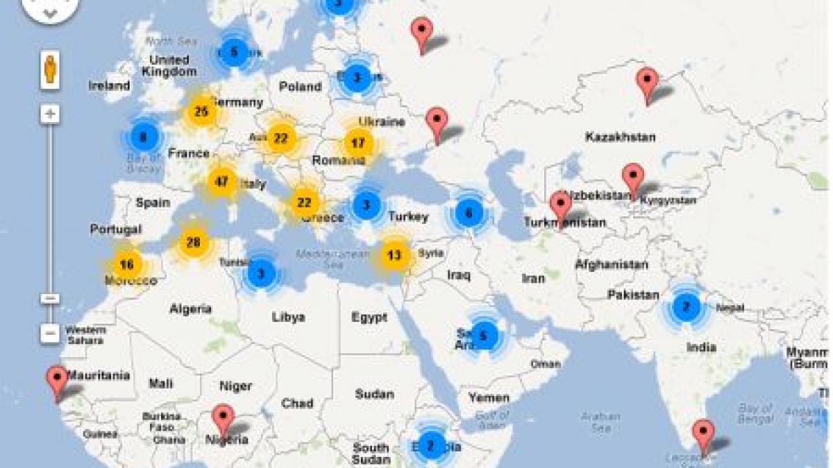 vezi harta interactiva a sectiilor de votare din strainatate