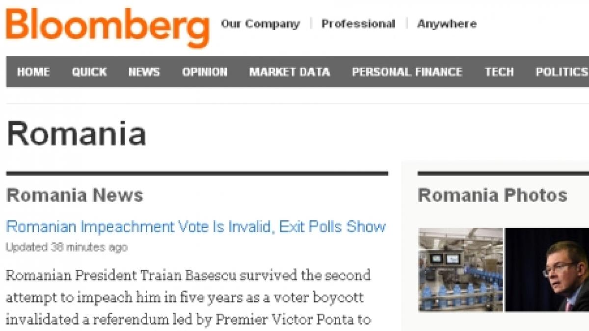 referendumul pentru demiterea lui basescu in toata presa internationala