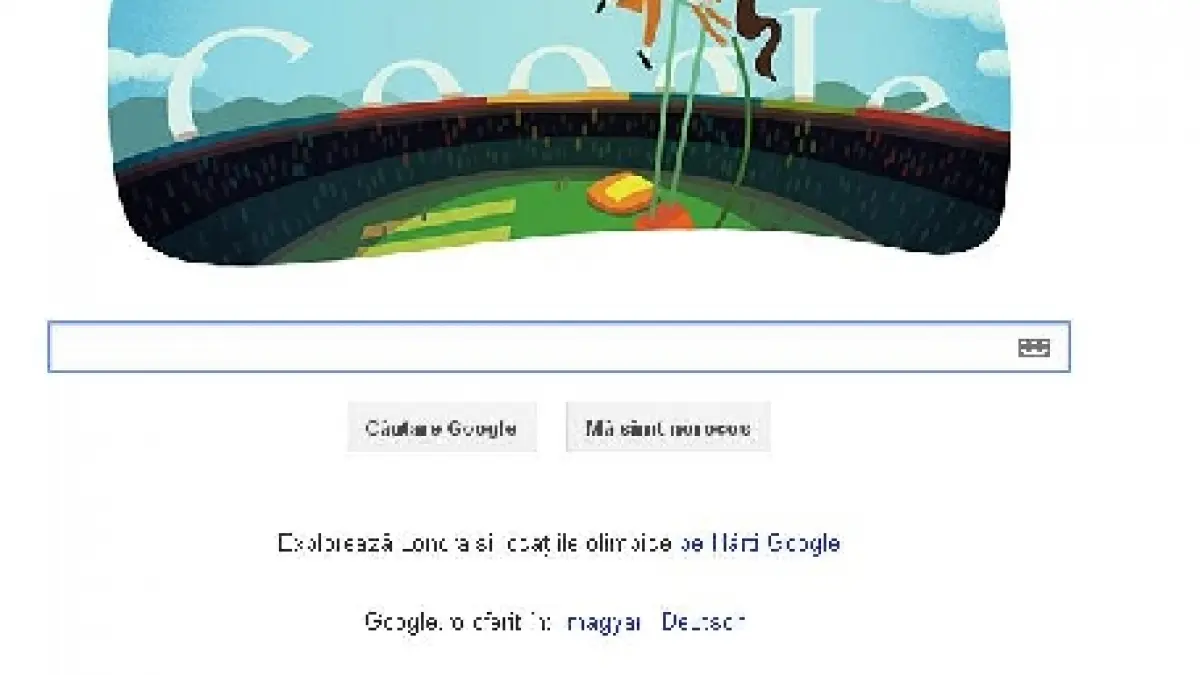 google si a schimbat logul pentru a promova proba sariturii cu prajina de la jocurile olimpice