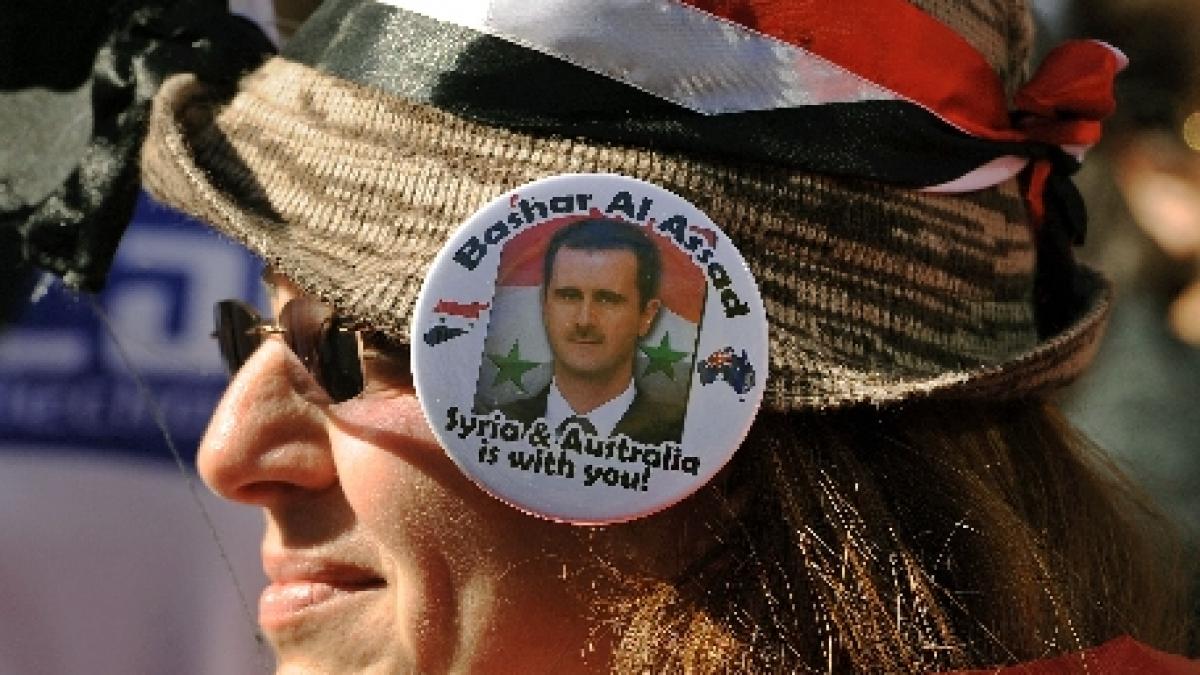 sydney sute de persoane au manifestat in favoarea regimului sirian condus de bashar al assad