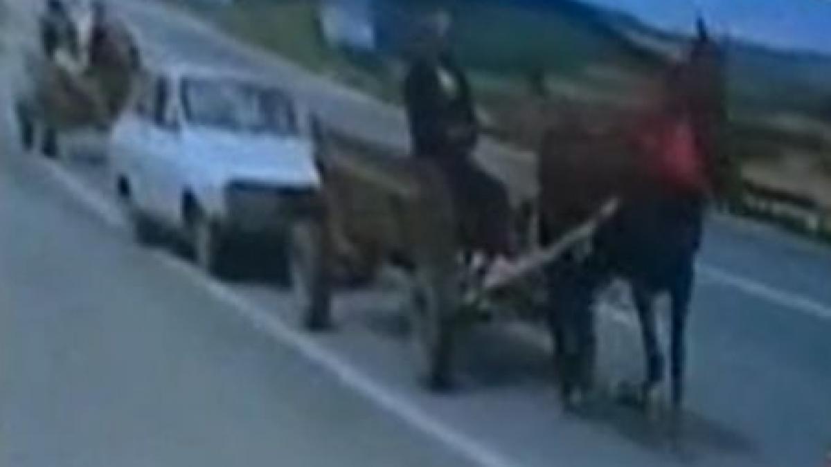 se intampla doar in romania masina cu un cal putere cel de la caruta